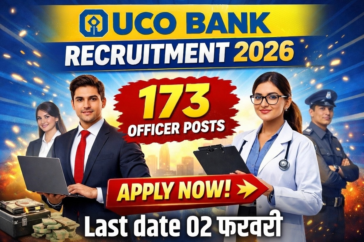 UCO Bank Recruitment 2026: बैंक में अधिकारी बनने का सुनहरा मौका | Generalist & Specialist Officer भर्ती |
